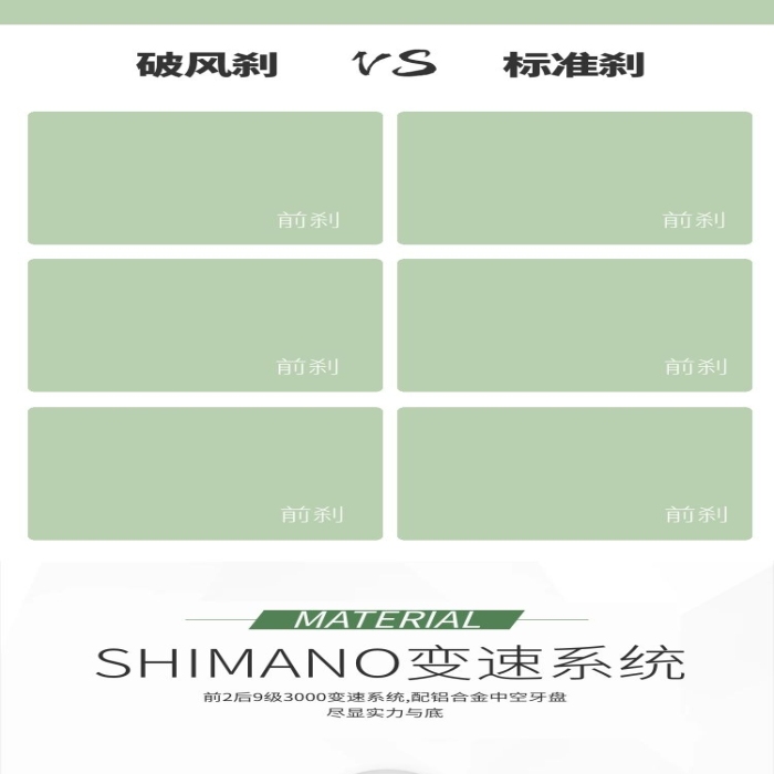 咬合強勁消光輪綠色極簡風(fēng)電商詳情頁
