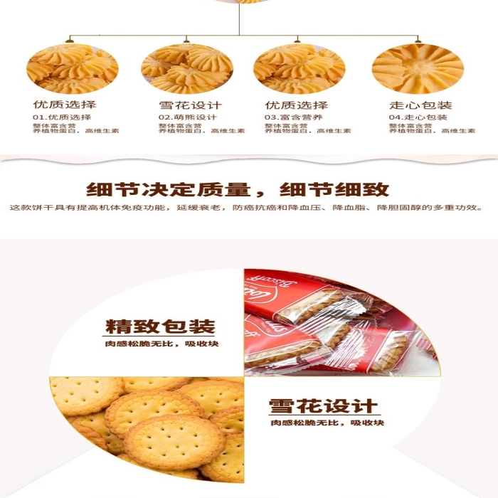 雪花餅干黃色簡(jiǎn)約電商詳情頁(yè)
