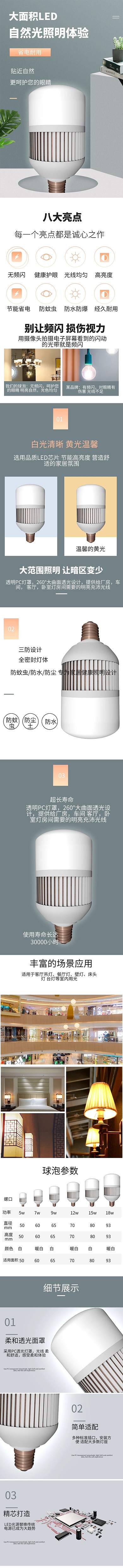 五金燈泡電商詳情頁(yè)