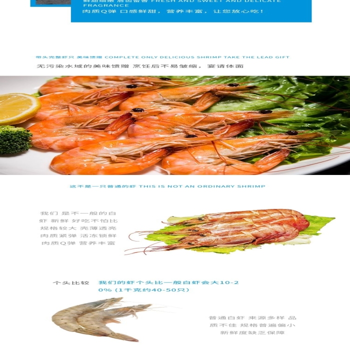 個頭比較藍色簡約風(fēng)電商詳情頁
