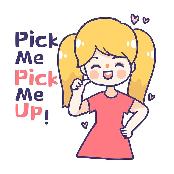 千庫(kù)編輯原創(chuàng)粉色系撒嬌女孩手繪卡通可愛表情