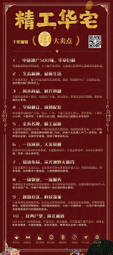 简约大气精工华宅地产展架