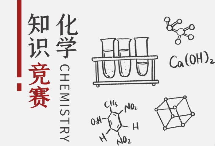 月日地點(diǎn)涂鴉風(fēng)化學(xué)知識(shí)競(jìng)賽海報(bào)
