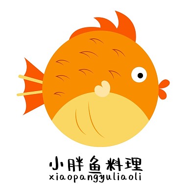 黃色大肚子魚LOGO
