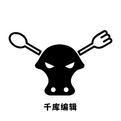 矢量圖叉子勺子牛簡(jiǎn)約logo