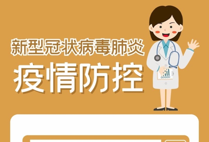 防疫指南疫情防护黄色简约营销长图
