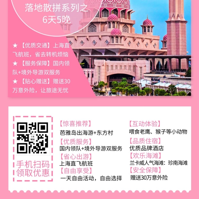 自由選擇粉色系簡約風海報
