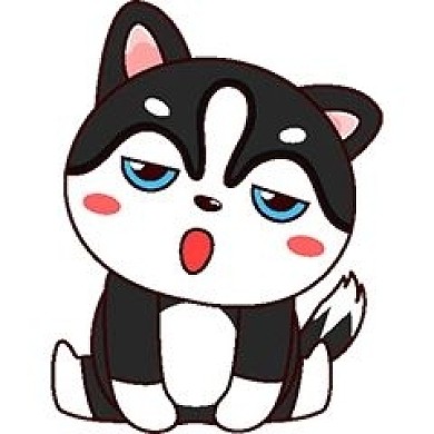高冷哈士奇呆萌新媒體表情包
