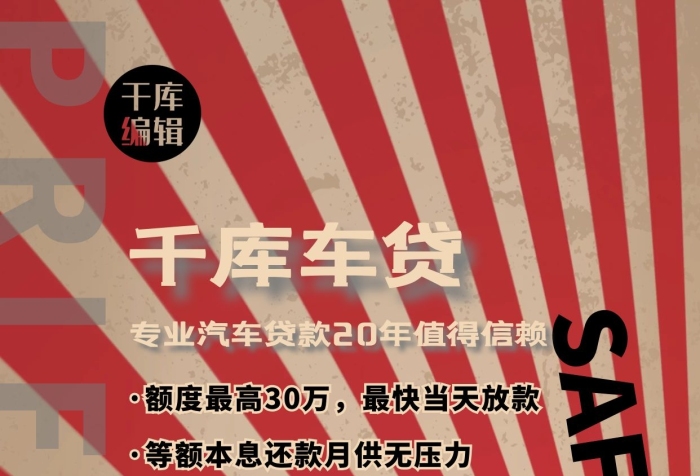 貸款汽車汽車貸款老爺車紅色復古海報
