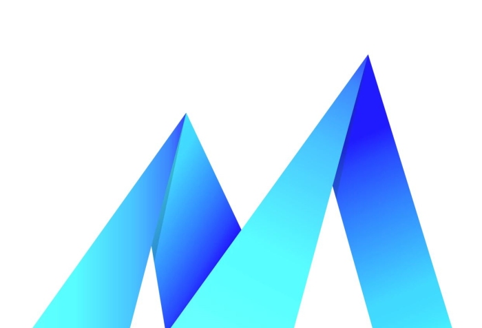 品牌企業(yè)商務(wù)藍(lán)色字母MLOGO
