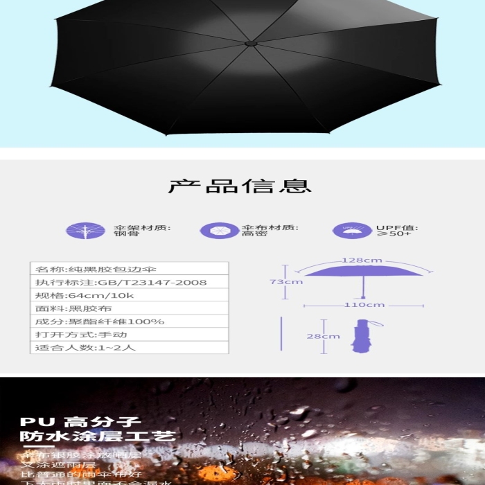 不易老化藍色清新簡約電商詳情頁
