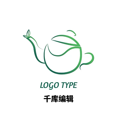 绿色茶壶茶叶LOGO