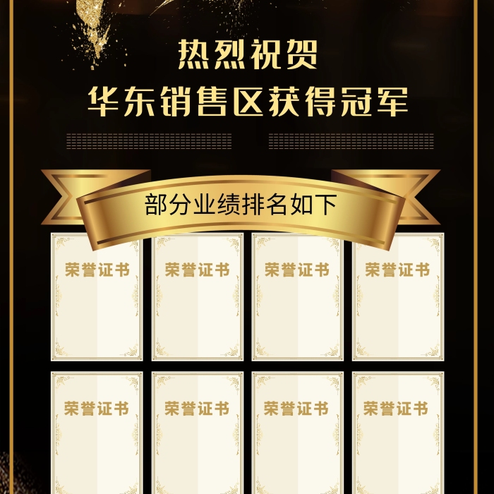 戰(zhàn)報(bào)捷報(bào)喜報(bào)黑金大氣熱烈祝賀展架
