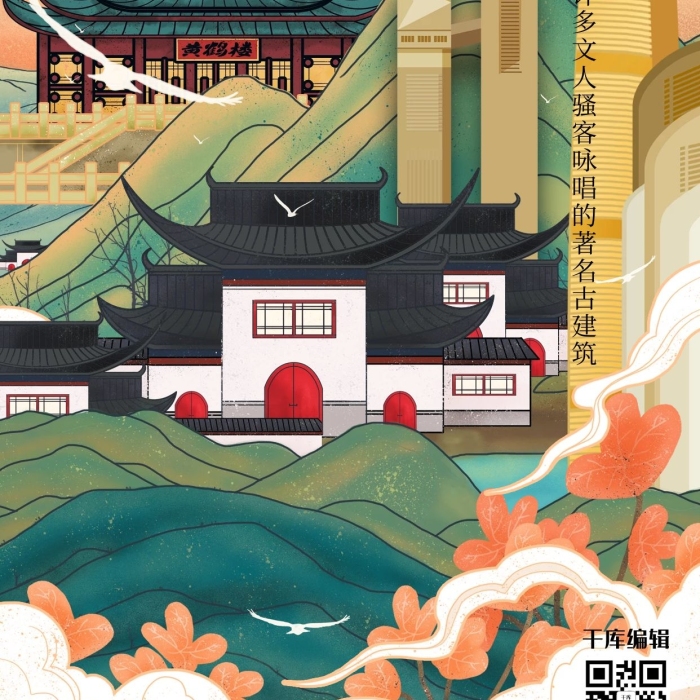 黃鶴樓中國印象城市建筑武漢說海報

