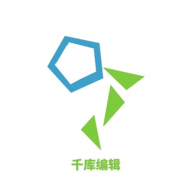 幾何色塊啄木鳥(niǎo)logo