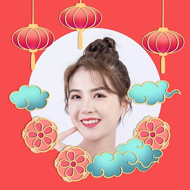 新年喜庆头像框