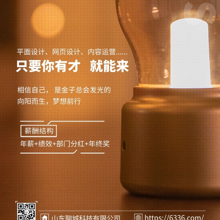 發(fā)現(xiàn)你的招聘閃光點(diǎn)金色簡約海報(bào)
