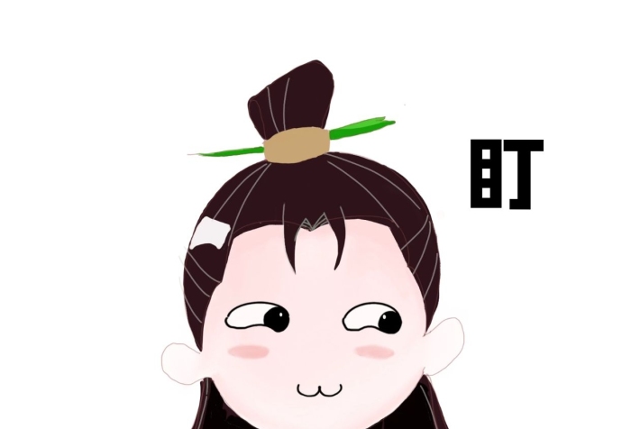 斜眼可愛古風女生表情包
