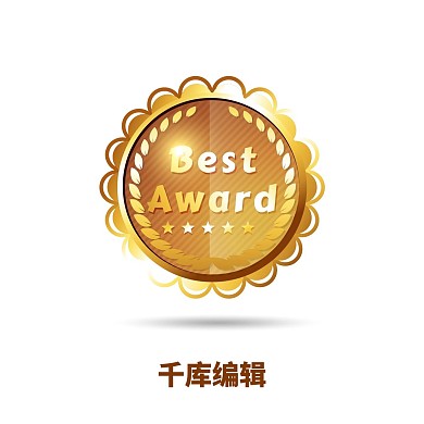 年會慶典頒獎金色最佳榮譽(yù)logo