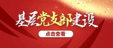 紅色簡約風(fēng)基層黨支部建設(shè)公眾號封面首圖