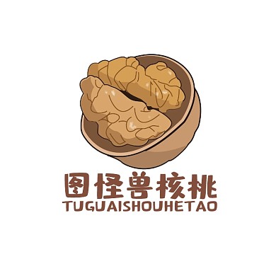 頭像logo設計核桃通用干果	