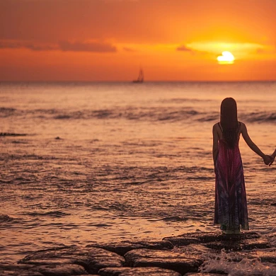 红包头像情侣大海爱情