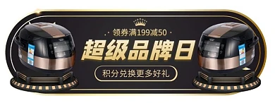 黑金风电器品牌日活动入口胶囊banner
