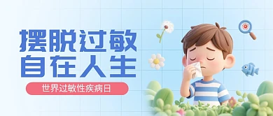 世界过敏性疾病日公众号首图