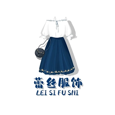 蕾丝logo宣传推广大气服装