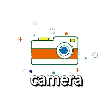 手绘相机logo