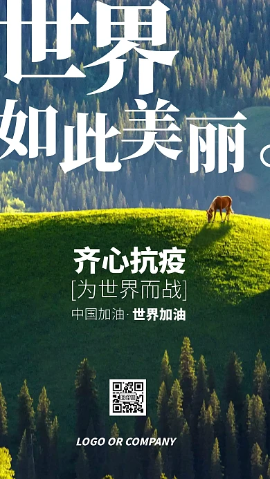 摄影大气抗疫疫情病毒宣传励志手机海报