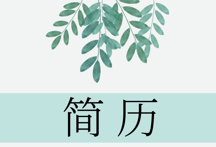 簡約綠色保險公司求職簡歷封皮