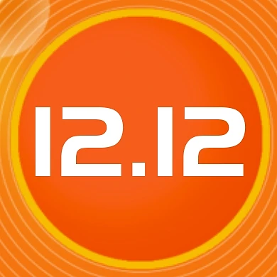 双十二橙色扁平12.12公众号封面次图