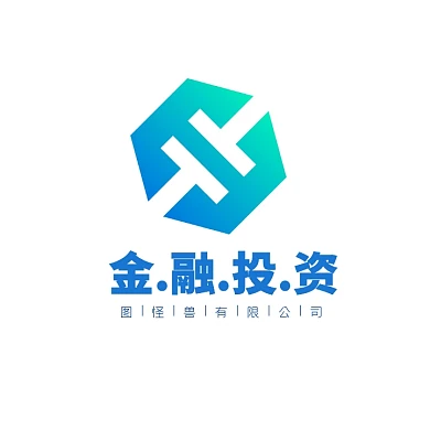 金融投资蓝色创意logo设计