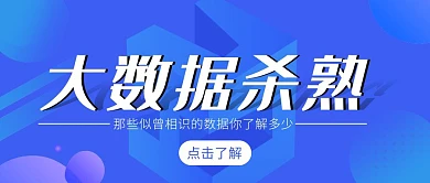 简约蓝色大数据杀熟公众号封面