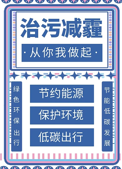 治污减霾宣传单