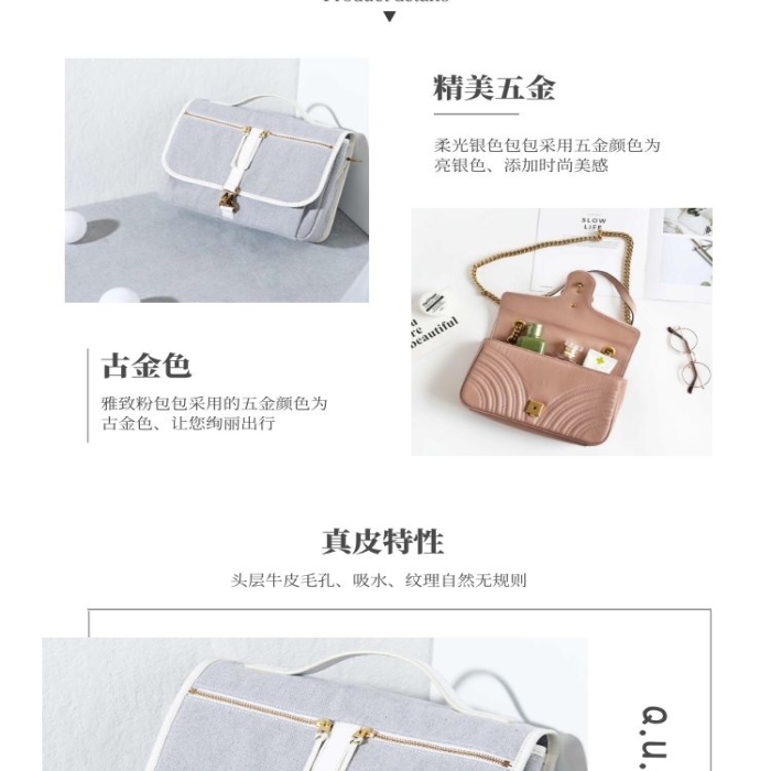橙色單肩帆布包簡約風(fēng)電商詳情頁