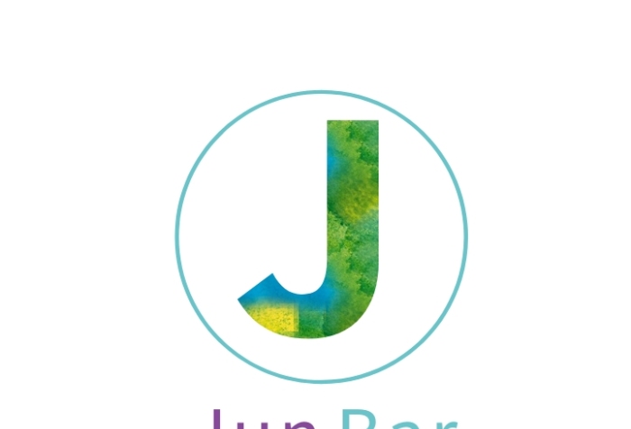炫彩紫J字母英文酒吧夜店招牌LOGO