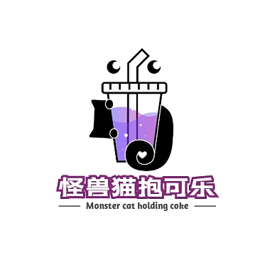 2020猫抱可乐简约LOGO