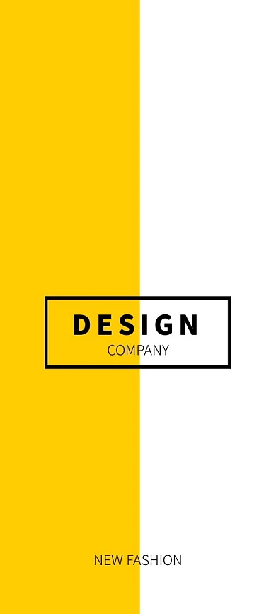 黑色黄色简约几何服装合格证洗涤要求吊牌