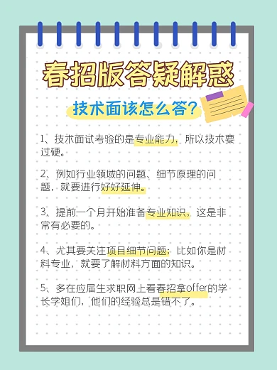 春招版答疑解惑小红书封面