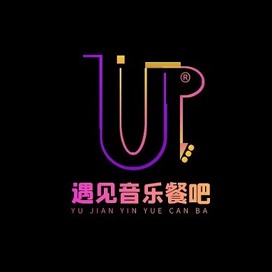 抖音漸變遇見(jiàn)音樂(lè)餐吧LOGO