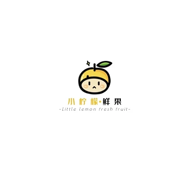 彩色现代风格水果店门头logo