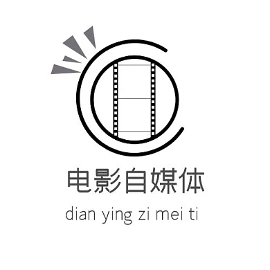 黑白簡約電影自媒體logo