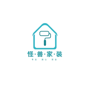 创意扁平装修装饰设计logo标志