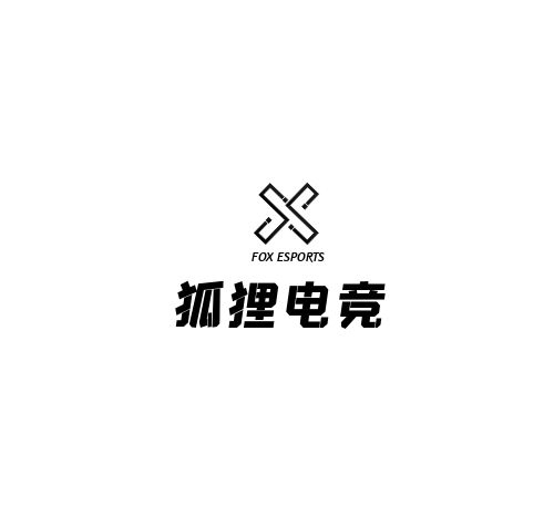 黑白符號(hào)圖形創(chuàng)意狐貍電競(jìng)類(lèi)標(biāo)志