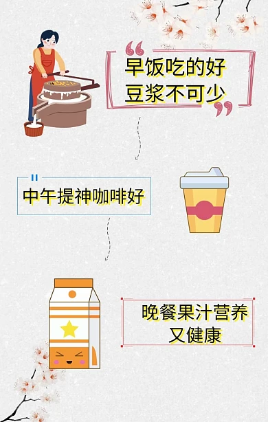 果汁咖啡豆浆拼图