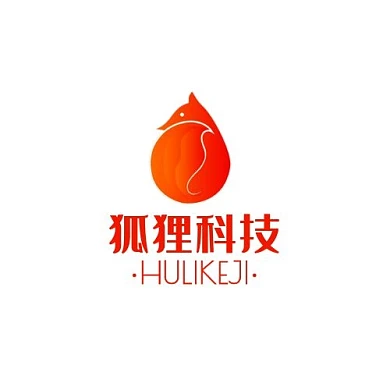 狐狸LOGO卡通橘红色插图狐狸元素科技