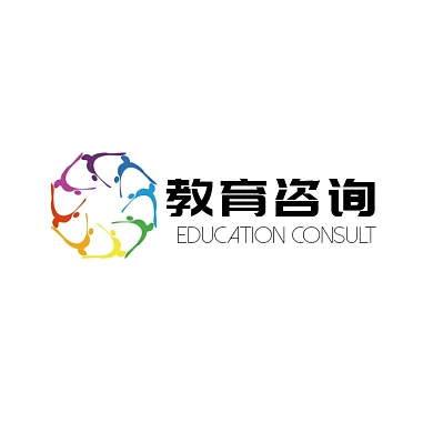 教育咨询培训机构彩色创意logo设计