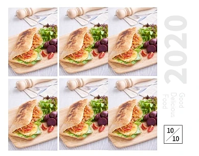 简约清新美食美味好吃的照片拼图